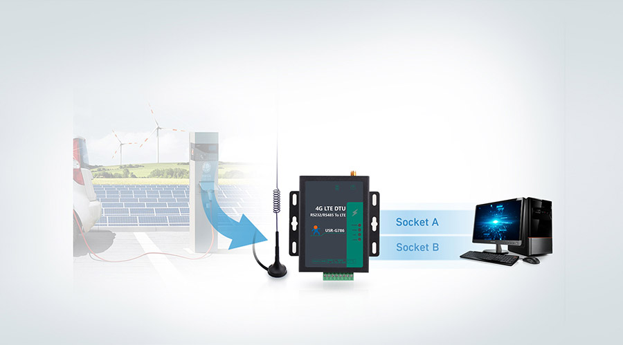 RS485늚xDTUľW(wng)j(lu)͸ģʽ